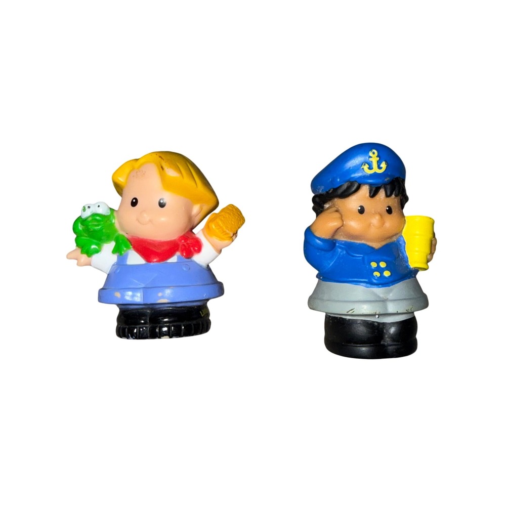 Fisher-Price Little People Figures Kids Unisex OS Blue Good Captain & Farm‎ Girl